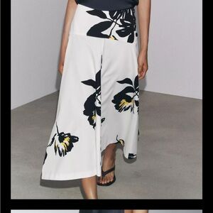 Zara ZW Collection Printed Midi Skirt 2914/150/064